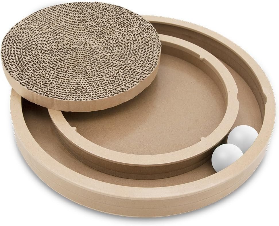 Cat Scratcher Replacement Pads - Cardboard Cat Scratcher Pad, Relieves Stress, Supports Pet Behaviors, Scratch & Spin