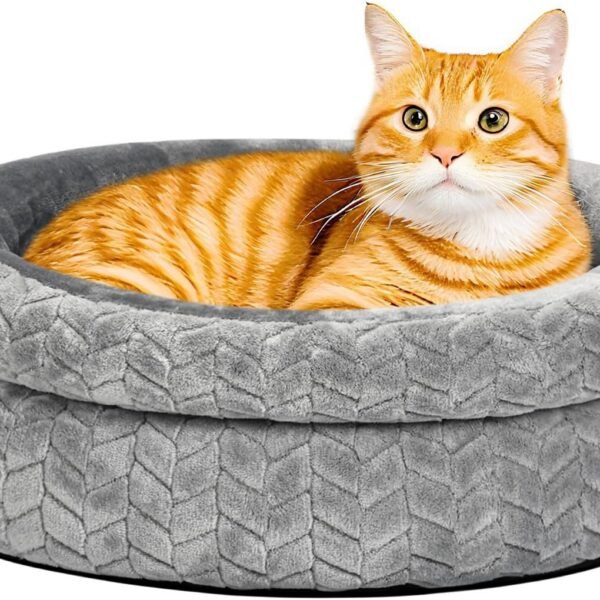 Double Layer Pet Round Bed - Ultra Soft Round Donut Cat Bed