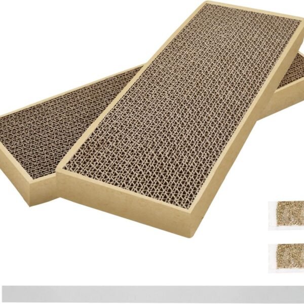 Splicing Cat Scratch Pad: Cat Scratchers for Indoor Cats and Kitten, 2 Pack Cat Scratching Pad, Cat Scratcher Cardboard, Scratching Pad, Premium Scratch from Cats, Double-Sided Design