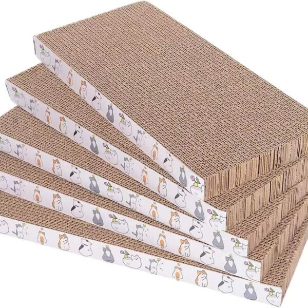 5 Packs cat Scratcher Toys Reversible Scratching Post Board for Indoor Cats Cardboard pad Sleep Play and Grind Claws